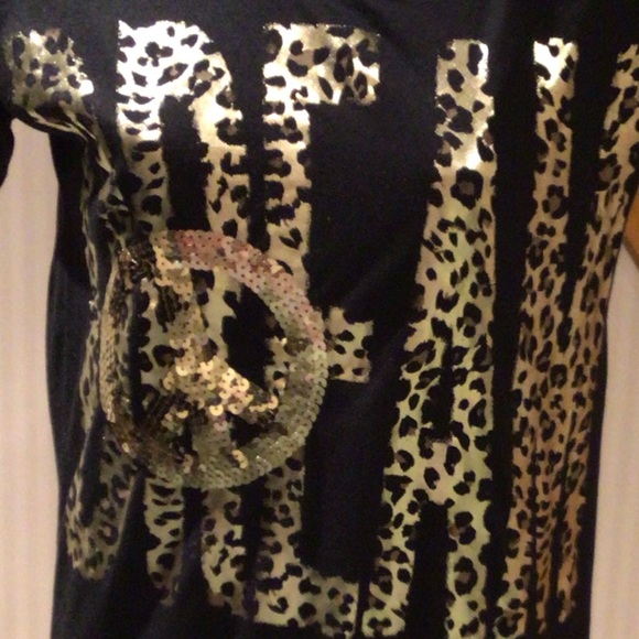 🛍2 for $25🛍NWT Justice  slip on short sleeve tunic with attached tank - Picture 3 of 4